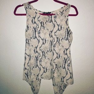 snake skin tank top